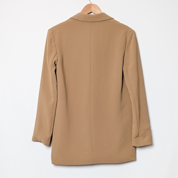 WILFRED Cherrelle Blazer Saville Brown Tan Double Breasted Aritzia XXS - Picture 6 of 12